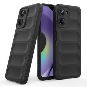 amazon basics Back Case Cover for Vivo Y18i | Compatible for Vivo Y18i Back Case Cover | Liquid Silicon Magic with Camera Protection | Black